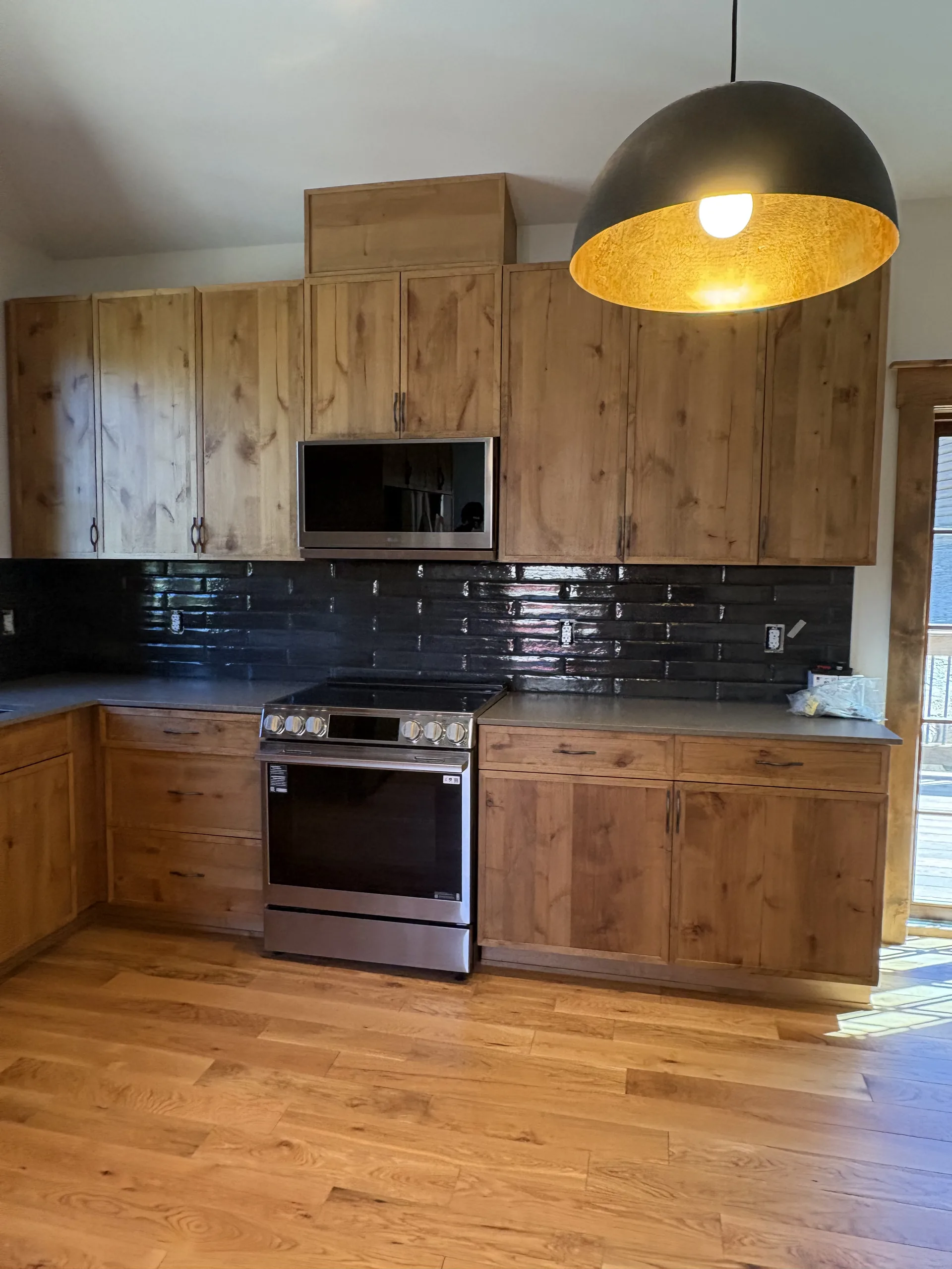 Spotless residential kitchen by Melissa's Maids